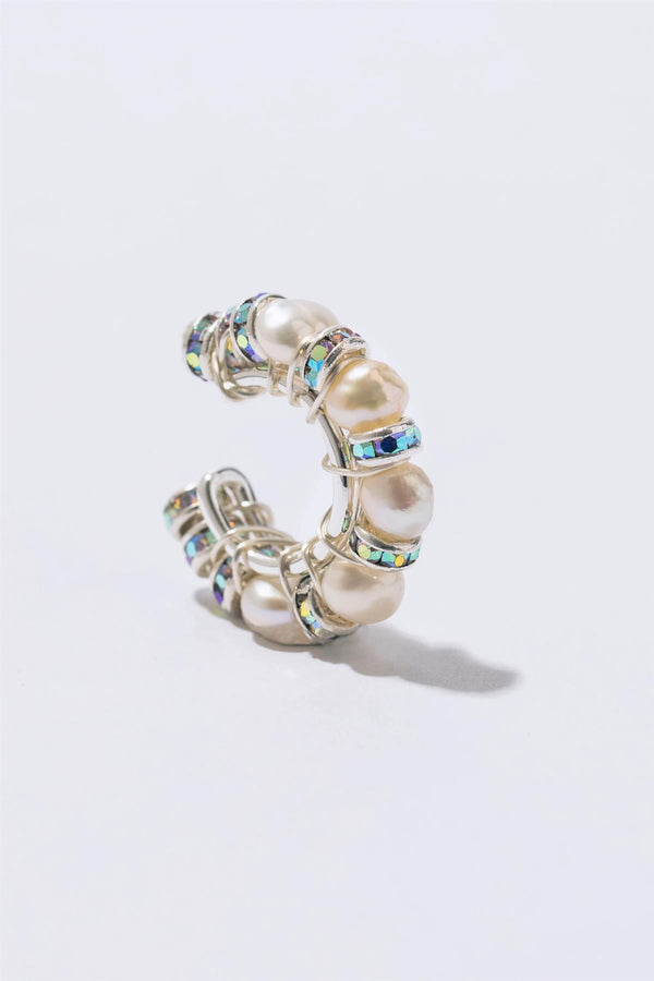 Pearl Diamond Ear Cuff