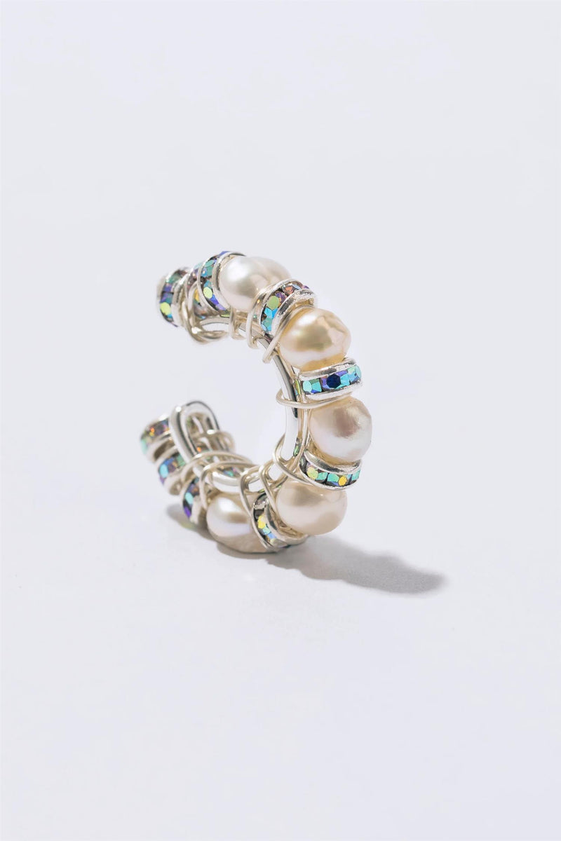 Pearl Diamond Ear Cuff