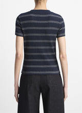 Striped Short Sleeve Crewneck