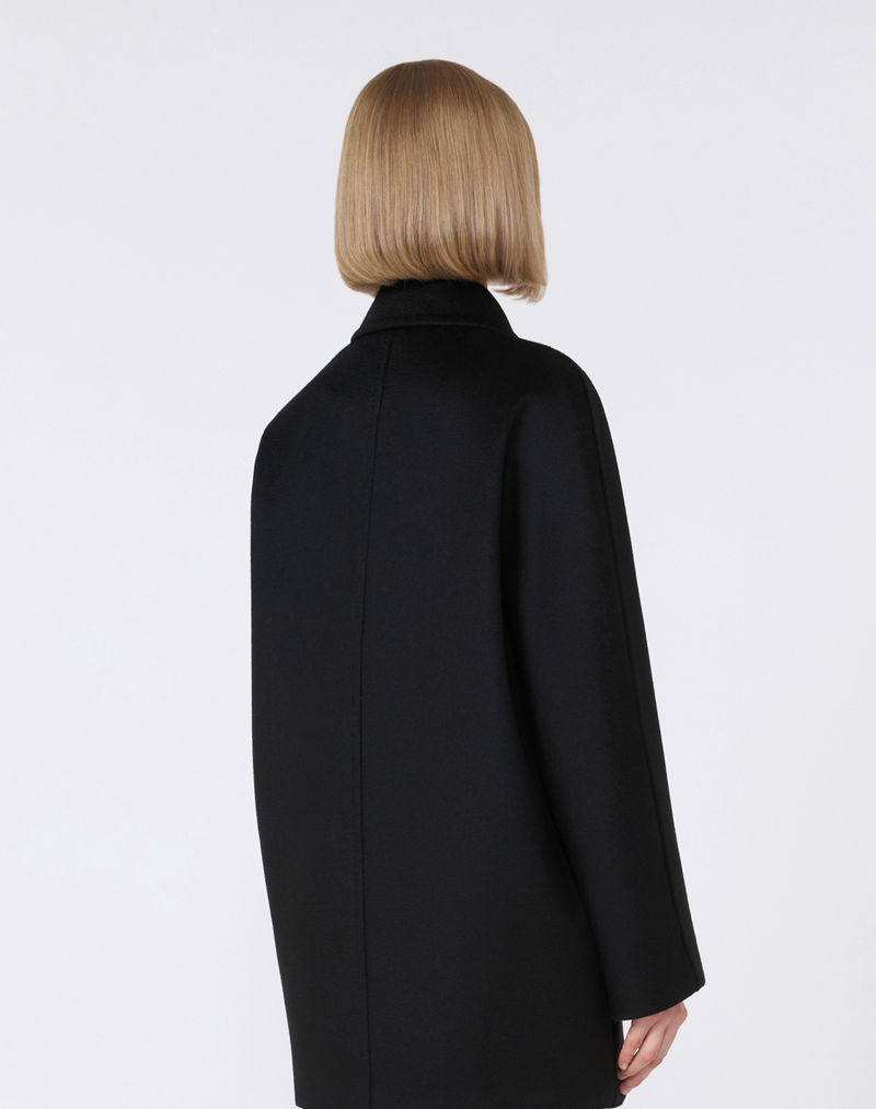 SHEREE - Double-Breasted Wool Pea Coat