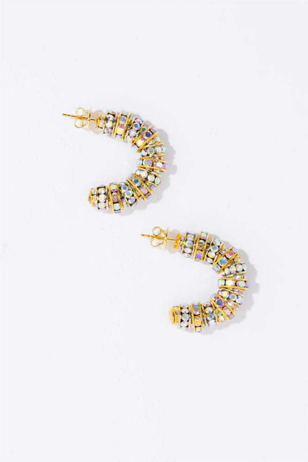 Mini Diamond Hoops