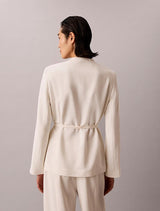 HVY TEXTURED SHINE BLAZER