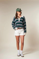 LEIGH Stripe POLO