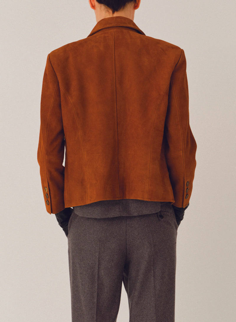 Suede Fitted Jacket