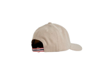 Amundsen Wool Cap i oatmeal, sett bakfra med norgesreima-detalj