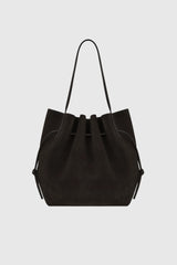 SCALLOP TOTE SUEDE