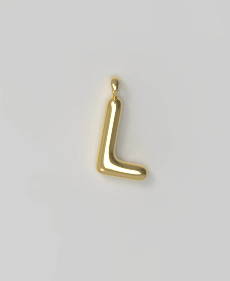 Letter Charms Large Plated L