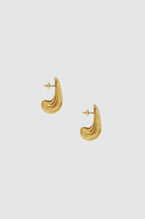 Ribbed Drop Earrings