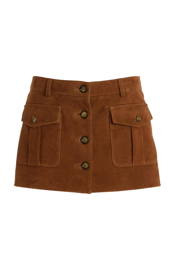 Suede Mini Skirt