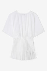 Poplin V-Neck Top