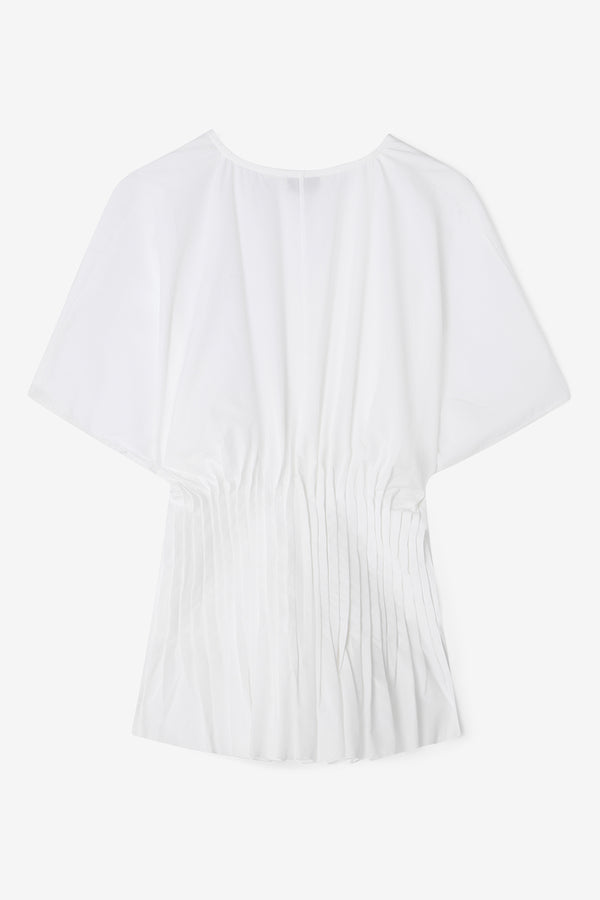 Poplin V-Neck Top