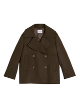 LIGHT CASHMERE WOOL SHORT COAT