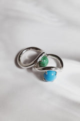 Band Ring I Malachite