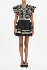 Severine Flutter Sleeve Top