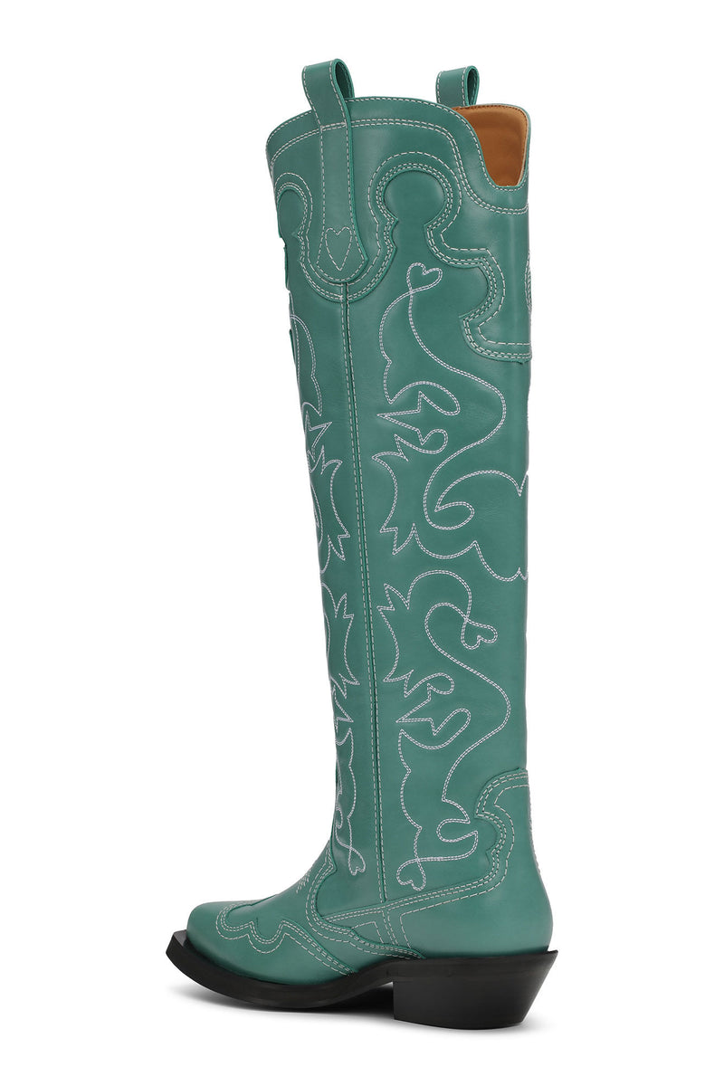 Knee High Embroidered Western Boot
