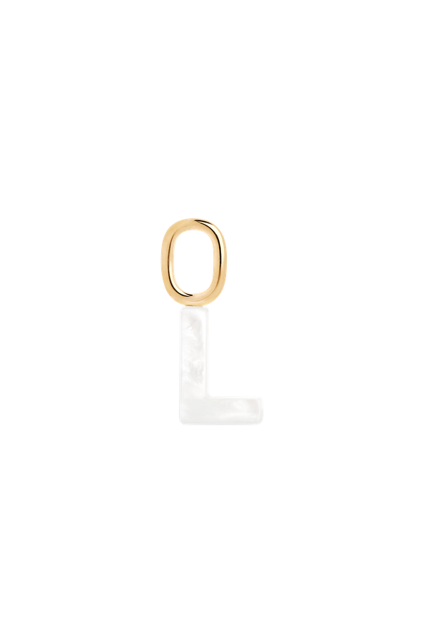 L Lucid Letter Charm Gold HP