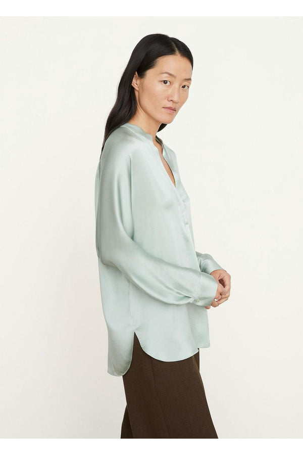 Band Collar L/S Blouse