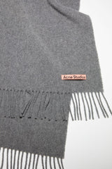 Fringe Wool Scarf - Narrow