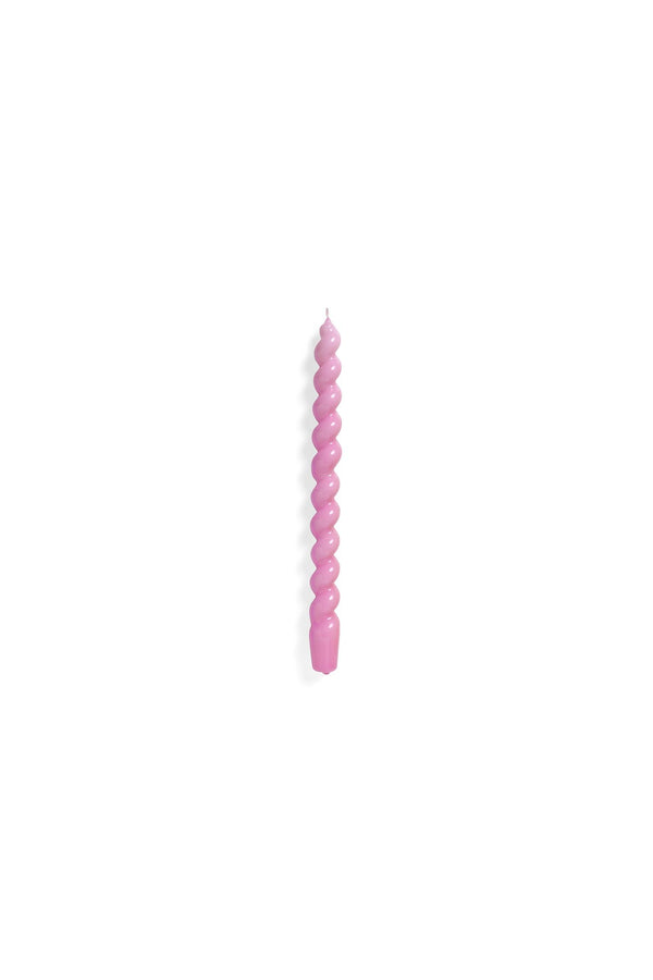 Candle Spiral Long Dark Pink
