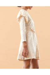 Cotton Jacquard Mini Dress