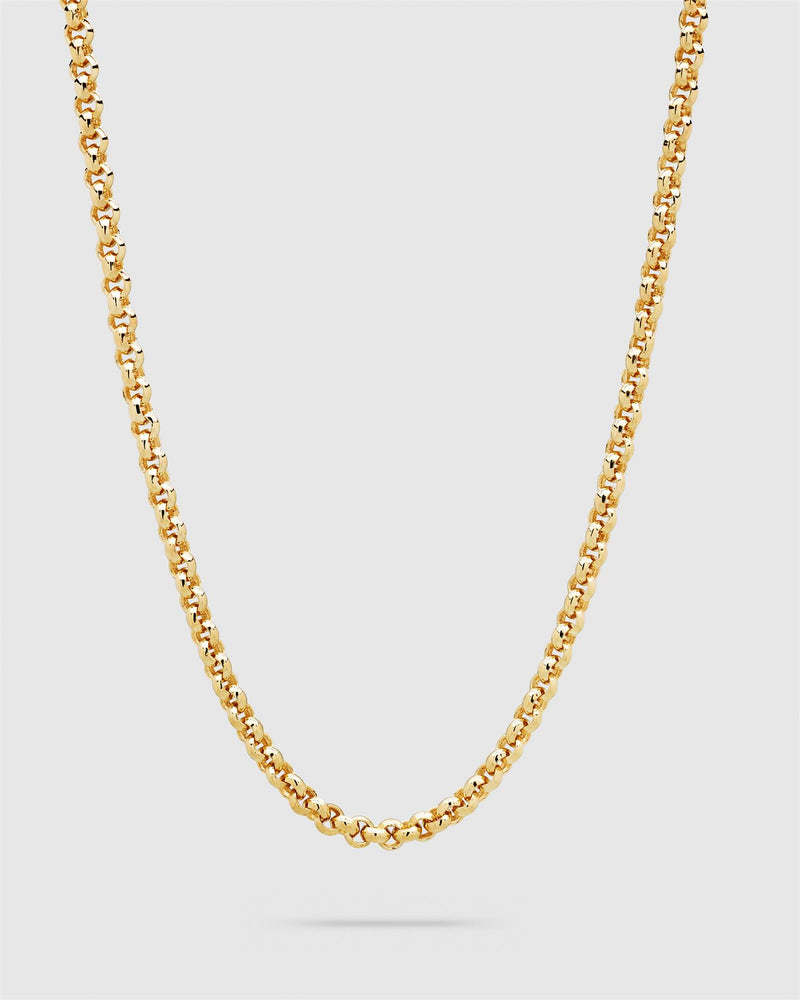 Thick Rolo Chain Gold 18 Inches