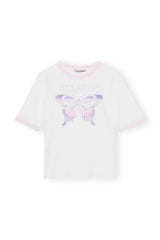 Light Stretch Jersey Butterfly Fitted T-shirt