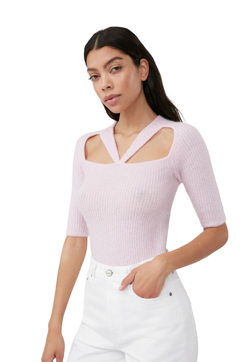 Soft Wool Cut Out Top