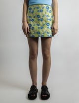 3D Jacquard Mini Skirt