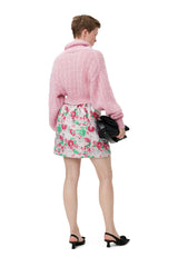 3D Jacquard Mini Skirt