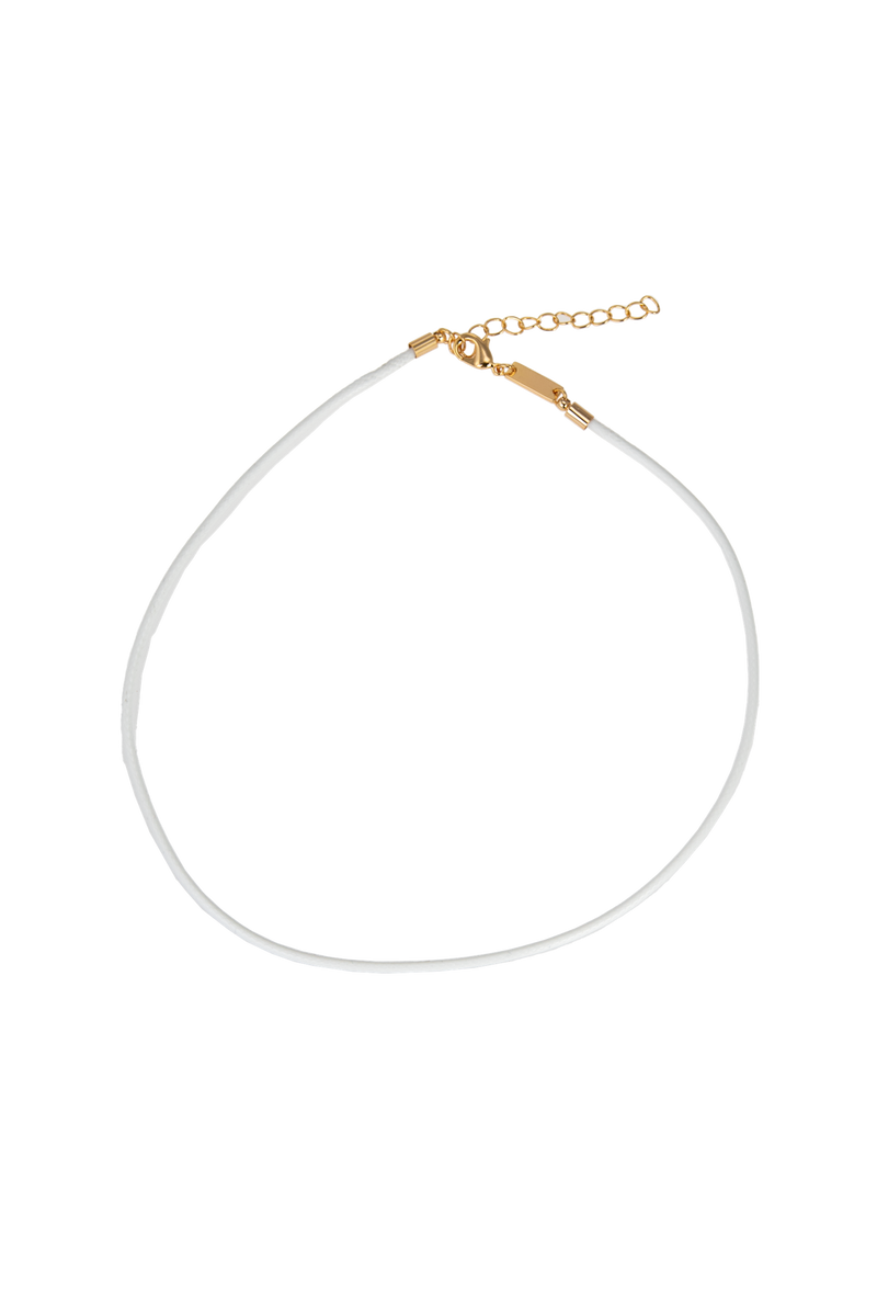 Cord Necklace White
