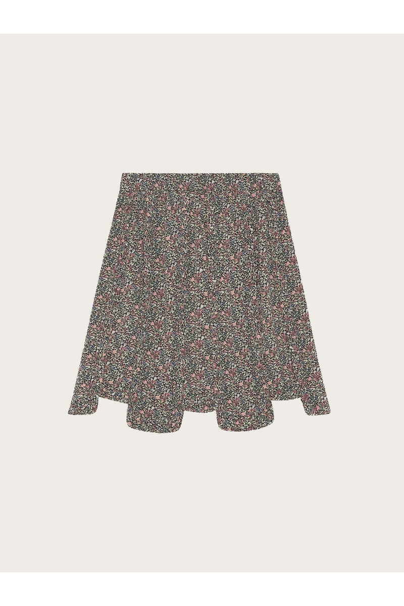Ruffled Panel Mini Skirt