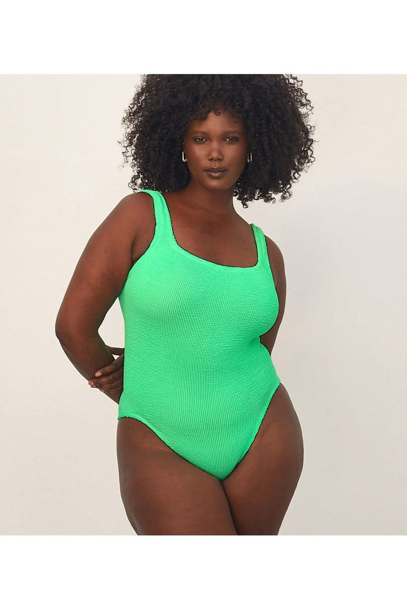 Square Neck Swim Crinkle