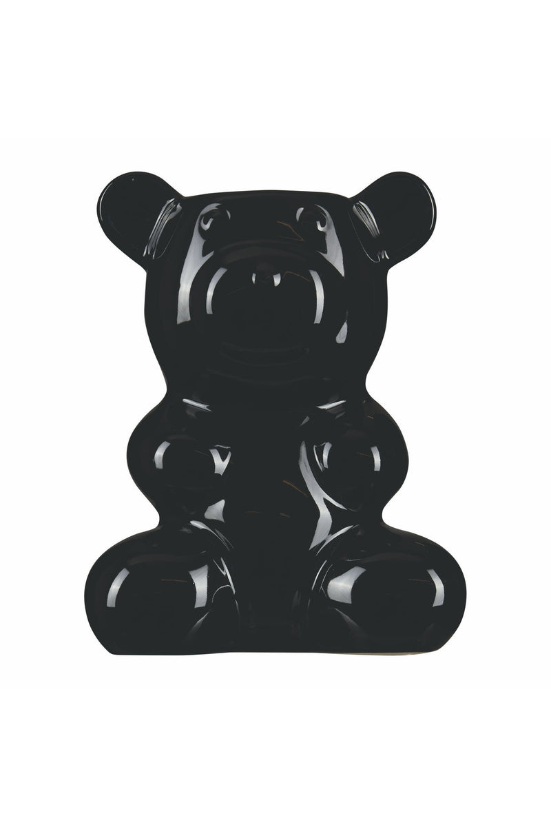 Nostalgia Bear Vase - Black