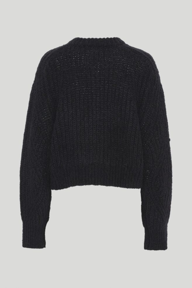 Short Logo Knit Sweater